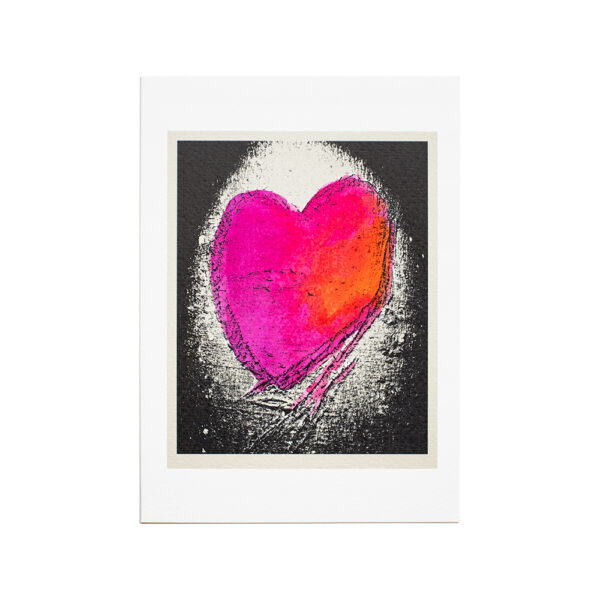LOVEHEARTS GREETING CARD 20 - HAND COLOURED