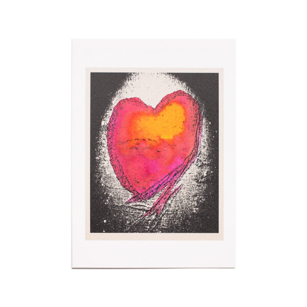 LOVEHEARTS GREETING CARD 20 - HAND COLOURED