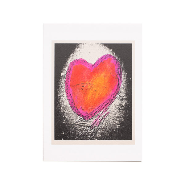 LOVEHEARTS GREETING CARD 20 - HAND COLOURED
