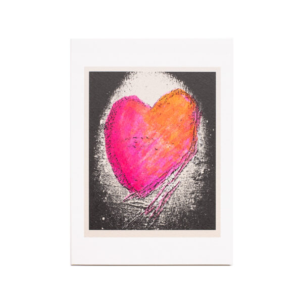 LOVEHEARTS GREETING CARD 20 - HAND COLOURED