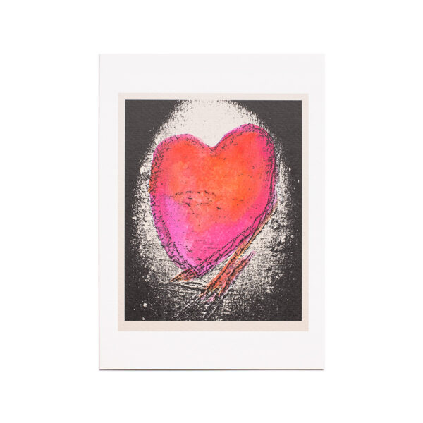 LOVEHEARTS GREETING CARD 20 - HAND COLOURED