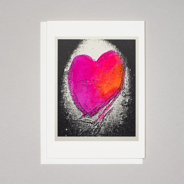 LOVEHEARTS GREETING CARD 20 - HAND COLOURED